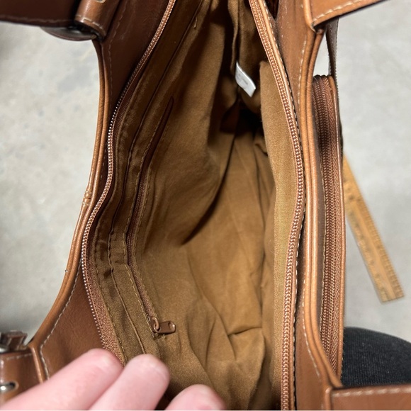 Rosetti Light Brown Camel Vinyl Handbag with Strap & Wallet - Picture 8 of 13